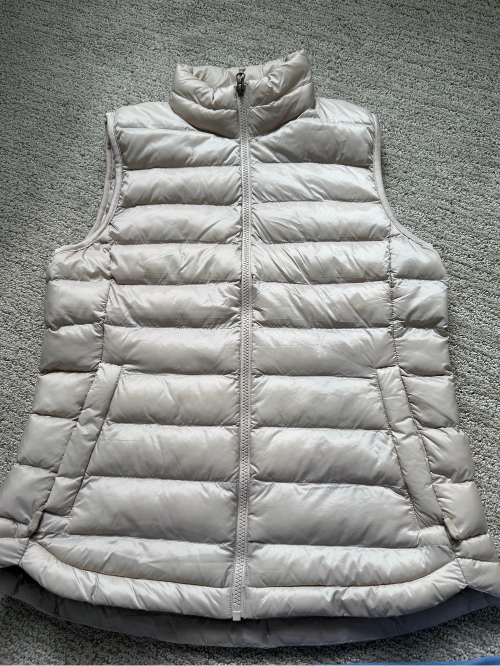 32 Degrees Women's Light Beige Packable Quilted Puffer Vest